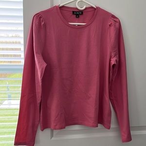 J. Crew puff-sleeve crew neck tee